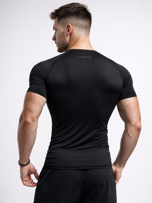 Mens Stealth Pro Compression Tee (Grey Logo)